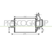 PRASCO OP350C002 Condenseur, climatisation