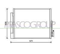 PRASCO OP354C001 Condenseur, climatisation