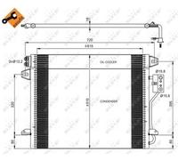 Condensateur, Climatiseur Pour CHRYSLER DODGE LANCIA GRAND CARAVAN GRAND VOYAGE