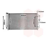 Van Wezel Autoparts – Condenseur de climatisation 06005434 – Réf. 06005434