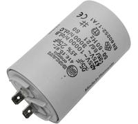 Condensateur de démarrage 416.10.97 A [incl. fiche 6,3x0,8mm] Condensateur moteur 25µF 400V 45x70mm I Condensateur dans boîtier plastique is