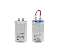 Condensateur de démarrage automatique for Machine à laver, 1 pièce, CBB65 450V 9UF, coque en aluminium antidéflagrant, insertion unique/avec fil(9UF ribbon cable)