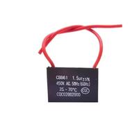 Condensateur de démarrage CBB61 450 V, 1 pièce, 0,8 1 1,5 1,8 2 2,5 3 4 5 6 7 8 10 12 15 18 20 UF, for ventilateur de plafond, moteur d'extraction, condensateur de fonctionnement CBB61(450V1.8UF)