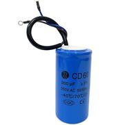 Condensateur de démarrage CD60 200UF, condensateur de démarrage de moteur électrique robuste