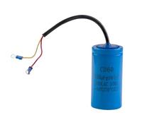 Condensateur de démarrage CD60 300 uF 300 V AC for compresseur d'air à moteur électrique robuste, rouge et jaune, deux fils