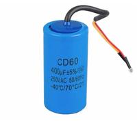 Condensateur de démarrage CD60 400 uF 250 V CA 1 pièce