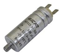 Condensateur de démarrage Condensateur du moteur 0,68µF 500V 25x63mm Prise De Courant 6,3x0,8mm ICAR 0,68uF