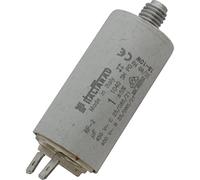 Condensateur de démarrage Condensateur du moteur 1µF 450V 28x56mm Prise De Courant 6,3x0,8mm Italfarad 1uF