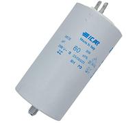 Condensateur de démarrage Condensateur du moteur 80µF 250V 50x93mm Prise De Courant 6,3x0,8mm ICAR 80uF