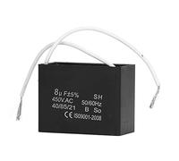 Condensateur de démarrage de générateur 8μF Condensateur de fonctionnement de moteur haute performance 450VAC pour générateurs à essence Moteurs de ventilateur Climatiseurs