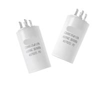 Condensateur de démarrage de moteur à 4 broches CBB60, 4-60μF, 450vac, conception à double insertion for compresseur d'air/pompe à eau/remplacement de moteur de piscine, 1 pièce(45uf)