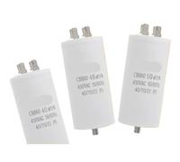 Condensateur de démarrage de moteur CBB60 4-60μF 450VAC, vis/double insertion 4 broches for compresseur d'air/pompe à eau/pompe de Machine à laver 1 pièce(10uf)