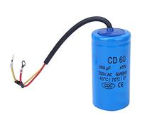 Condensateur de Démarrage de Moteur CD60 350 Uf 250 V AC, Conception Antidéflagrante, Bonne propriété D'auto-guérison, Excellente qualité, Durée de Vie Robuste, Convient pour