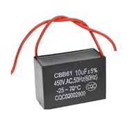 Condensateur de démarrage/marche moteur CBB61 10 µF