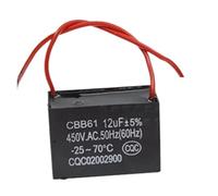 Condensateur de démarrage/marche moteur CBB61 12 µF
