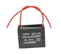Condensateur de démarrage/marche moteur CBB61 18 µF