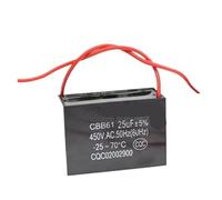 Condensateur de démarrage/marche moteur CBB61 25 µF