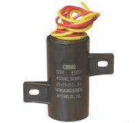 Condensateur de démarrage moteur 12uF 450V CBB60 pour machine à laver sèche-linge pompe à eau anti-explosion (12µF)