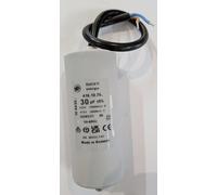 Condensateur de Démarrage Moteur 30µF 400V, 45x90mm, Sortie Câble, Modèle 416.10.70 B