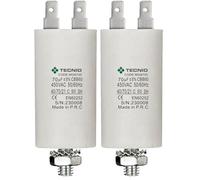 Condensateur de démarrage pour moteurs électriques, 450V, capacité : 70µF, 4 broches / M8 (Lot de 2)