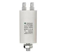 Condensateur de démarrage pour moteurs électriques, 450V, capacité : 80µF, 4 broches / M8