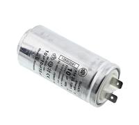 Condensateur de Démarrage pour Sèche-linge, Métallique, 10 µF, 35 x 72 mm, 450V, 2 Cosses, Fabriqué en Europe