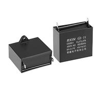 Condensateur de fonctionnement CBB61, 450 V AC 8 uF 50/60 Hz Condensateur rond à 2 broches, faible perte, idéal for les démarreurs électroniques de machines à laver Éléments de stockage de l'énergie