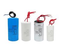 Condensateur de fonctionnement de moteur 1PC CBB60 20UF 450VAC Condensateur de pompe à eau et autres condensateurs CA couramment utilisés(20UF aluminum shell)