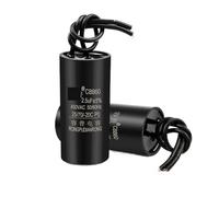 Condensateur de fonctionnement de moteur CBB60, 450V AC, condensateur de démarrage, pompe à eau for Machine à laver, 2 pièces, CBB60(2.0UF)