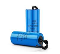 Condensateur de fonctionnement de moteur CD60, 450V, 50/75/100/150/200/250/300/350/400UF, pompe à eau, condensateur de démarrage de moteur de climatiseur, 1 pièce(450UF Blue)