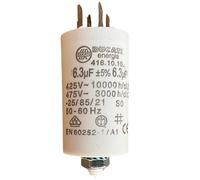 CONDENSATEUR DE MOTEUR 6.3 UF ± 5% / 450 V + GRD Ø32 X 55 M