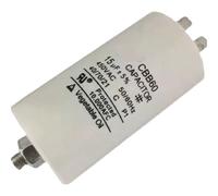 Condensateur de moteur de pompe à air de machine à laver 1PCS CBB60 450V 450VAC 20UF 25UF 30UF 35UF 40UF 50UF 60UF avec vis 4 insert en bas(10uf 450V)
