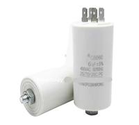 Condensateur de moteur de pompe à air for machine à laver CBB60, 450V, 450vac, 4UF, 6UF, 8UF, 10UF, 12UF, 14UF, 16UF, avec 4 inserts inférieurs et vis(450V 20UF 95X45MM)