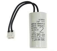 Condensateur de pompe à eau de chauffage 2UF avec connecteur pour montage mural, convient pour chaudières à gaz et pompes de circuit de chauffage, boîtier en plastique et métal, 49 x 24,5 mm