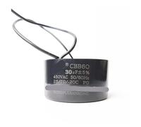 Condensateur de pompe à huile en acier inoxydable CBB60, 450V, 15UF, 20UF, 25UF, 30UF, 35UF, 40UF, 45UF, 50UF, 60UF, 70UF, 80UF(80UF 40X80MM)