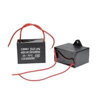 Condensateur de ventilateur de démarrage et de fonctionnement du moteur CBB61, 450V, 20uF, 20mF, 1 pièce