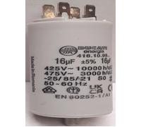 condensateur ducati energia 16uf 450 volts cosse faston double et vis