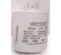 condensateur ducati energia 20uf 450 volts cosse faston double et vis