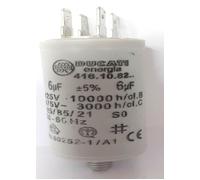 condensateur ducati energia 6uf 450 volts cosse faston double et vis