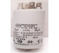 condensateur ducati energia 8uf 450 volts cosse faston double et vis faible encombrement
