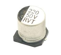 Condensateur électrolytique 10 pièces 10V 47UF 16V 100UF 25V 22UF 35V 470UF 50V 220UF 1000UF 10UF 330UF 2200UF 150UF Condensateurs électrolytiques en aluminium SMD Appareils électroniques (Size : 220