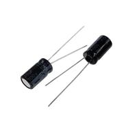 Condensateur électrolytique, 100V, 1mF, 2.2mF, 3.3mF, 4.7mF, 10mF, 22mF, 33mF, 47mF, 68mF, 100mF, 150mF, 220mF, 330mF, 470mF, 680mF, 1000mF, 2200mF, 1 à 20 pièces(10PCS 47UF 100V)
