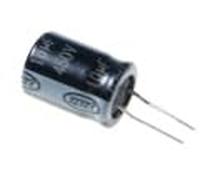 Condensateur Électrolytique 10µF 450V, 105°C, 10 × 20 mm.