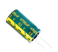 Condensateur électrolytique 2 pièces 63V4700UF 63V 4700UF 22X40mm condensateurs aluminium haute fréquence basse