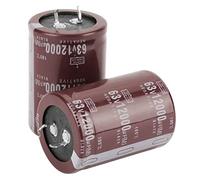Condensateur électrolytique 2 Pièces, Filtre Audio 63V 12000uf 35 * 50mm Pour le Contrôle De Circuit