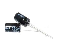 Condensateur électrolytique 35 V 220 UF, 20 pièces, dimensions 8 x 12 mm