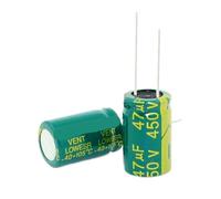 Condensateur électrolytique 450 V 47 µF 16 x 25 m, 50 pièces