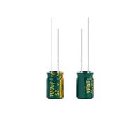 Condensateur électrolytique 50 V 100 UF 8 x 12 mm, 50/100 pièces(100PCS)