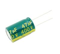 Condensateur électrolytique à cristal haute fréquence 400 V 47 UF 47 UF 400 V, 500 pièces à 50 pièces par lot, dimensions 16 x 25 mm(500PCS)