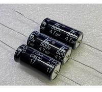 Condensateur électrolytique axial haute tension pour machine à tubes, marque IC, 47uF 500V TTAA 476TTA500ARZ. Volume : 18*40 mm
